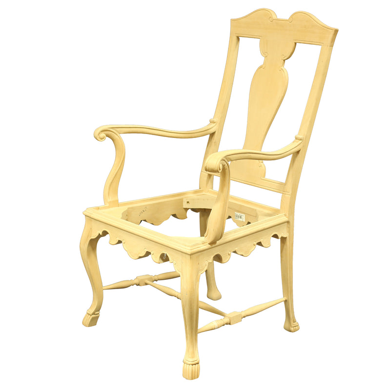 PORTUGUESE STYLE CHIPPENDALE ARMCHAIR RAW FRAME