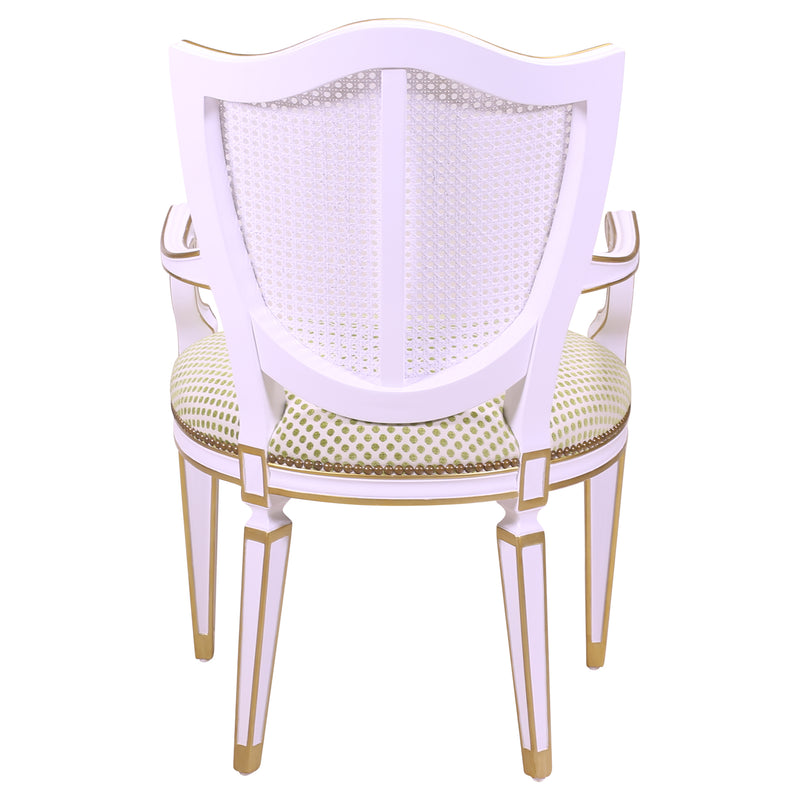 LOUIS XVI SHIELD BACK ARMCHAIR